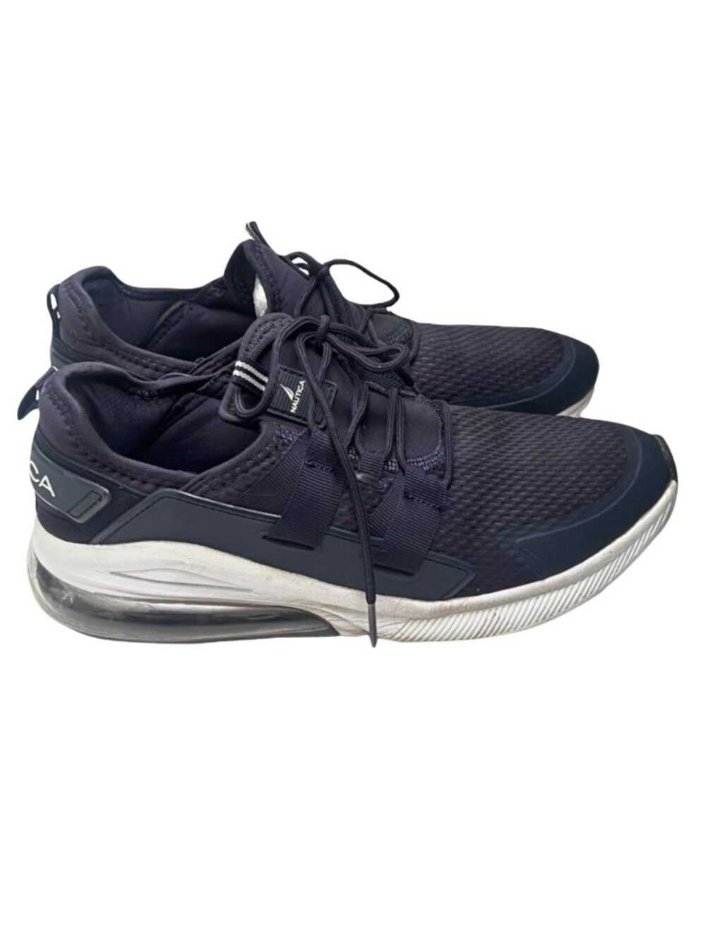 Nautica Athletic Mesh Lace-Up Sneakers Men's Sz 11 Navy Blue Lightweight Comfort